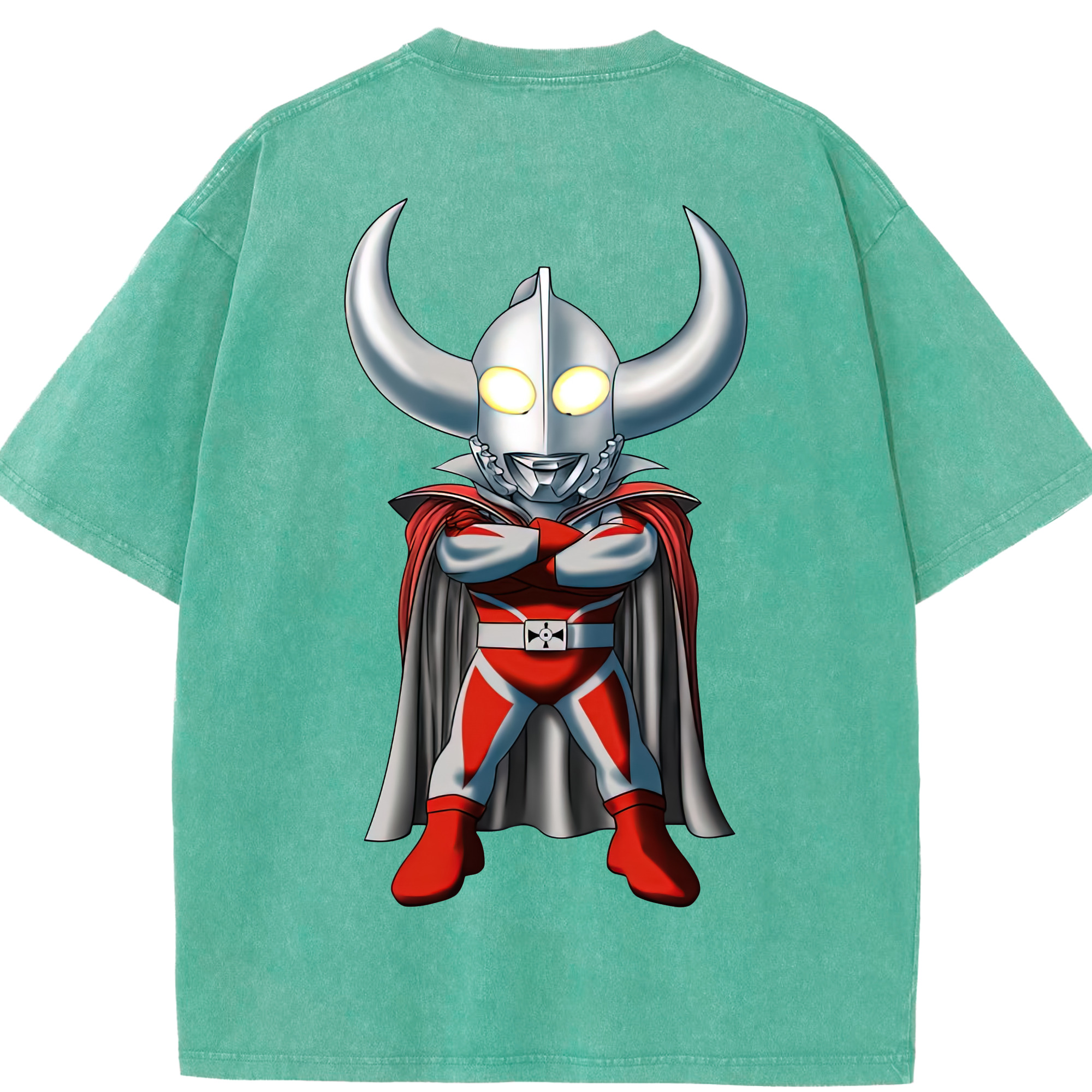 （画像用） ウルトラマン Ultraman 綿100% ヴィンテージ風 半袖Tシャツ（背面プリント）